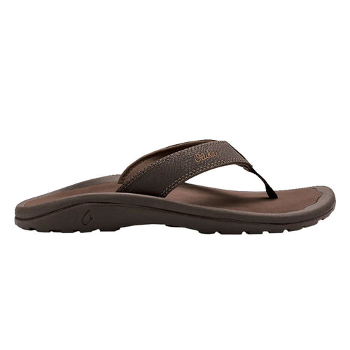 Java Brown Olukai Men's Ohana Water Resistant Synthetic Thong Sandal