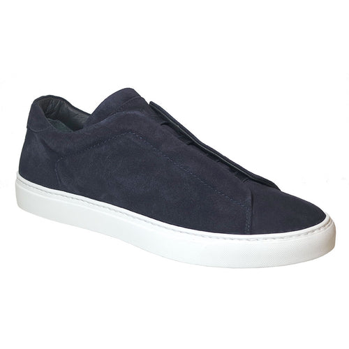 Blue With White Sole To Boot New York Men's Stone Casual Slip On Sneaker Profile View