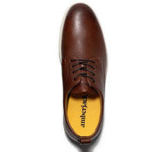 Load image into Gallery viewer, Coffee Brown with Cream Beige And Black Sole Men&#39;s Amber Jack The Original Leather Casual Oxford Top View
