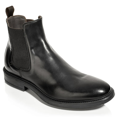 Black To Boot New York Men's Julius Leather Dress Casual Chelsea Boot Profile View
