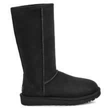 Load image into Gallery viewer, Black UGG Women&#39;s Classic Tall II Water Repellent Suede Knee High Boot Side View

