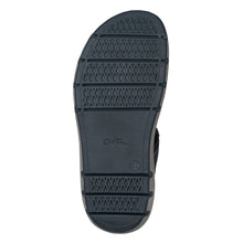 Load image into Gallery viewer, Navy With Grey Sole Ara Men&#39;s Santa Ana Nubuck And Fabric Sports Sandal Sole View
