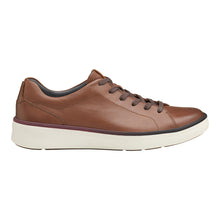 Load image into Gallery viewer, Tan With White Sole Johnston And Murphy Men&#39;s XC4 Foust Lace To Toe Waterproof Leather Casual Sneaker Side View
