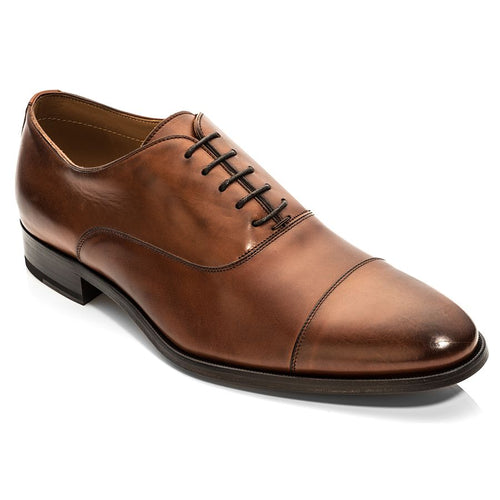 Cuoio Tan To Boot New York Men's Forley Leather Casual Cap Toe Oxford Profile View