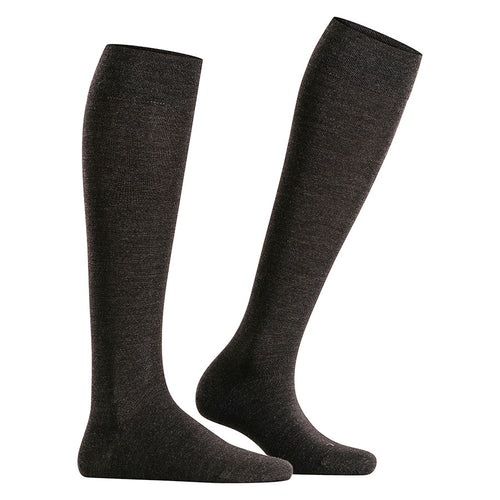 Anthracite Dark Grey Falke Women's Sensitive Berlin 47476 Knee Hi Wool Blend Socks