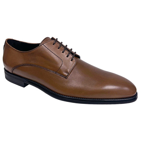 Cacao Brown Leather With Black Sole To Boot NY Men's Mick Leather Dress Oxford