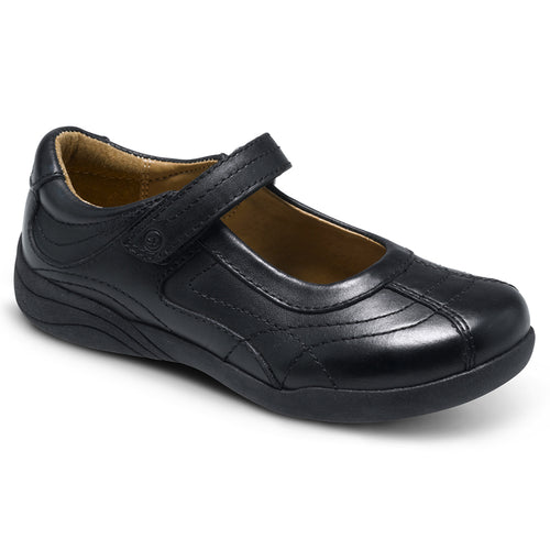 Black Stride Rite Girl's Claire Leather Mary Jane Sizes 12.5 to 6