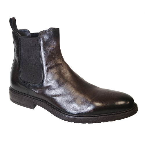 Moro Dark Brown To Boot New York Men's Largo Leather Chelsea Boot Profile View