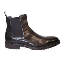 Load image into Gallery viewer, Moro Dark Brown To Boot New York Men&#39;s Largo Leather Chelsea Boot Side View
