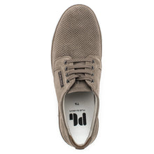 Load image into Gallery viewer, Light Brown With White Sole Gabor Men&#39;s 0460 Perforated Suede Casual Sneaker Top View
