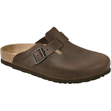 Load image into Gallery viewer, Habana Brown Birkenstock Men&#39;s Boston Oiled Leather Clog Profile View
