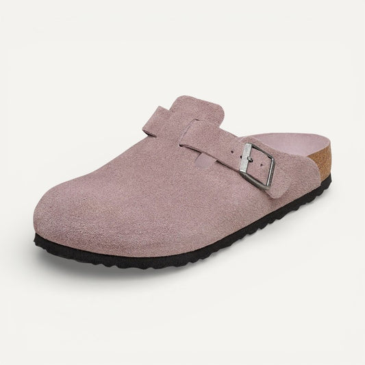 Boston Soft Footbed Faded Purple Suede Leather Narrow