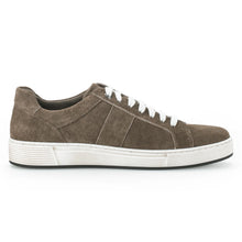 Load image into Gallery viewer, Brown And White With Black Sole Gabor Men&#39;s 1040 Suede Casual Sneaker Profile View
