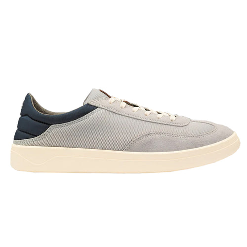 Vapor Grey And Trench Blue with Off white Sole Olukai Men's Punini Mesh And Suede Casual Sneaker