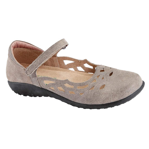 Beige With Black Sole Naot Women's Agathis Speckled Leather With Cut Outs Mary Jane Shoe