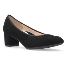 Load image into Gallery viewer, Black Ara Women&#39;s Kendall Suede Pump Profile View
