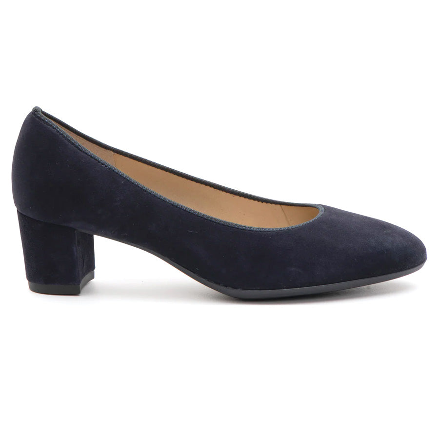 Navy With Black Sole Ara Women's Kendall Suede Pump