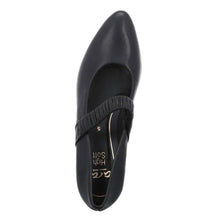 Load image into Gallery viewer,  Black Ara Women&#39;s Leda Leather Mary Jane Pump Top View
