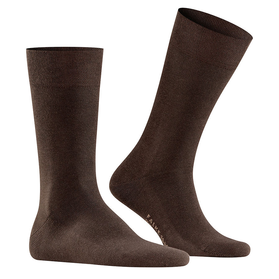 Brown Falke Men's Sensitive London 14719 Calf Length Cotton Socks