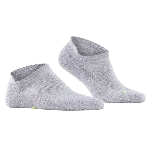Light Grey Falke Men's Cool Kick Ankle Sports Polyester Socks