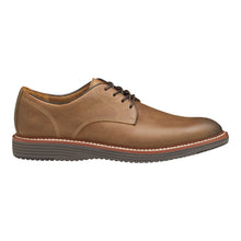 Load image into Gallery viewer, Tan With Grey Sole Johnston And Murphy Men&#39;s Upton Plain Toe Leather Casual Oxford Side View
