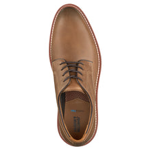 Load image into Gallery viewer, Tan With Grey Sole Johnston And Murphy Men&#39;s Upton Plain Toe Leather Casual Oxford Top View
