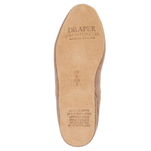 Load image into Gallery viewer, Nut Brownish Grey Draper Of Glastonbury Women&#39;s Belinda Suede Sheepskin Lined Slipper Sole View
