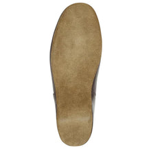 Load image into Gallery viewer, Black Draper Of Glastonbury Men&#39;s Spencer Leather Grecian Slipper Sole View
