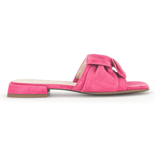 Camella Pink With Tan Sole Gabor Women's  22803 Samtchevreau Slide Sandal