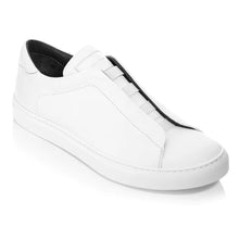 Load image into Gallery viewer, White To Boot New York Men&#39;s Bolla Leather Casual Slip On Sneaker Profile View
