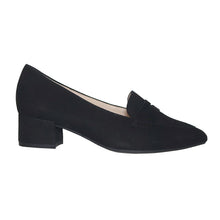 Load image into Gallery viewer, Black Gabor Women&#39;s 31442 Suede Dress Pump Side View
