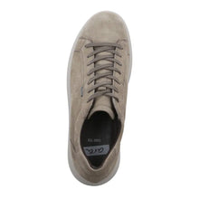 Load image into Gallery viewer, Beige With Grey Sole Ara Men&#39;s Finnick Waterproof GoreTex Nubuck Casual Sneaker Top View
