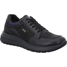 Load image into Gallery viewer, Black Ara Men&#39;s Alastair Waterproof Leather Casual GoreTex Oxford Profile View
