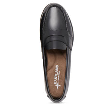 Load image into Gallery viewer, Black Eastland Women&#39;s Classic II Loafer Leather Top View

