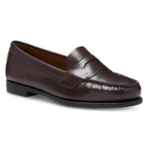 Burgundy Reddish Brown With Black Sole Eastland Women's Classic II Loafer Leather Profile View
