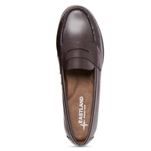Load image into Gallery viewer, Burgundy Reddish Brown With Black Sole Eastland Women&#39;s Classic II Loafer Leather Top View
