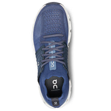 Load image into Gallery viewer, Denim Midnight Blue With White And Black Sole ON Men&#39;s Cloudswift 3 Knit Running Sneaker Top View

