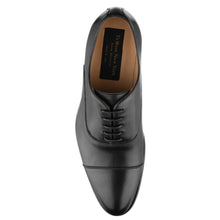 Load image into Gallery viewer, Black To Boot New York Men&#39;s Forley Leather Casual Cap Toe Oxford Top View
