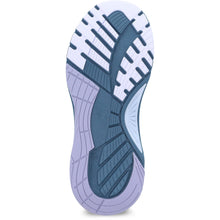 Load image into Gallery viewer, Denim Blue With Purple Dansko Women&#39;s Penni Stain Resistant Mesh Athletic Sneaker Sole View
