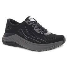 Load image into Gallery viewer, Black And Grey Dansko Women&#39;s Pace Mesh And Fabric Athletic Sneaker Wide Width Prof View
