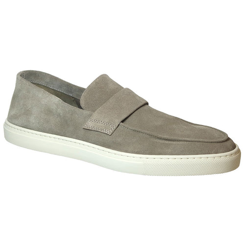 Antilope Grey With Beige Sole To Boot Men's New York Calabria Cashmere Suede Loafer