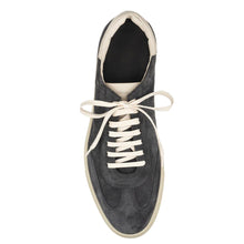 Load image into Gallery viewer, Dark Grey With White To Boot New York Solaro Suede Casual Sneaker Top View
