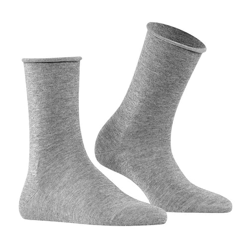 Light Grey Falke Women's Active Breeze Calf Length Lyocell Socks