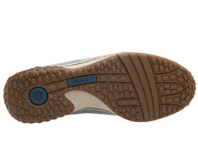 Load image into Gallery viewer, River Blue With Beige And Brown Sole Gabor Women&#39;s 46385 Suede Casual Sneaker Sole View
