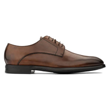 Load image into Gallery viewer, Crust Marrone Brown With Black Sole To Boot NY Men&#39;s Amedeo Casual Leather Oxford Side View
