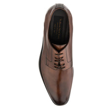 Load image into Gallery viewer, Crust Marrone Brown With Black Sole To Boot NY Men&#39;s Amedeo Casual Leather Oxford Top View
