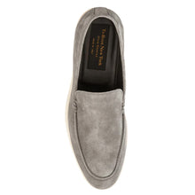 Load image into Gallery viewer, Ardesia Grey With White Sole To Boot New York Men&#39;s Cassidy Suede Casual Loafer Top View
