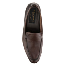 Load image into Gallery viewer, Brown With Black Sole To Boot New York Men&#39;s Thorpe Dress Slip On Top View
