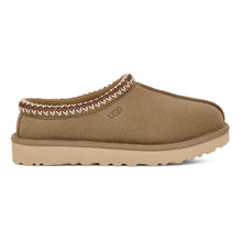 Load image into Gallery viewer, Alpine Brown With Dark Beige Sole UGG Women&#39;s Tasman Suede With Embroidered Collar Slipper Side View
