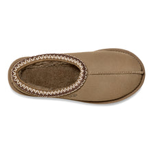 Load image into Gallery viewer, Alpine Brown With Dark Beige Sole UGG Women&#39;s Tasman Suede With Embroidered Collar Slipper Top View
